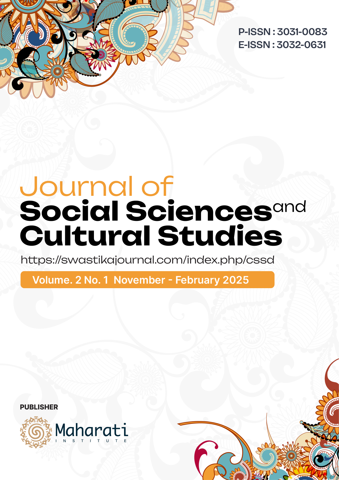 					View Vol. 2 No. 2 (2025): Journal of Social Sciences and Cultural Study (March - June 2025) - in Press
				
